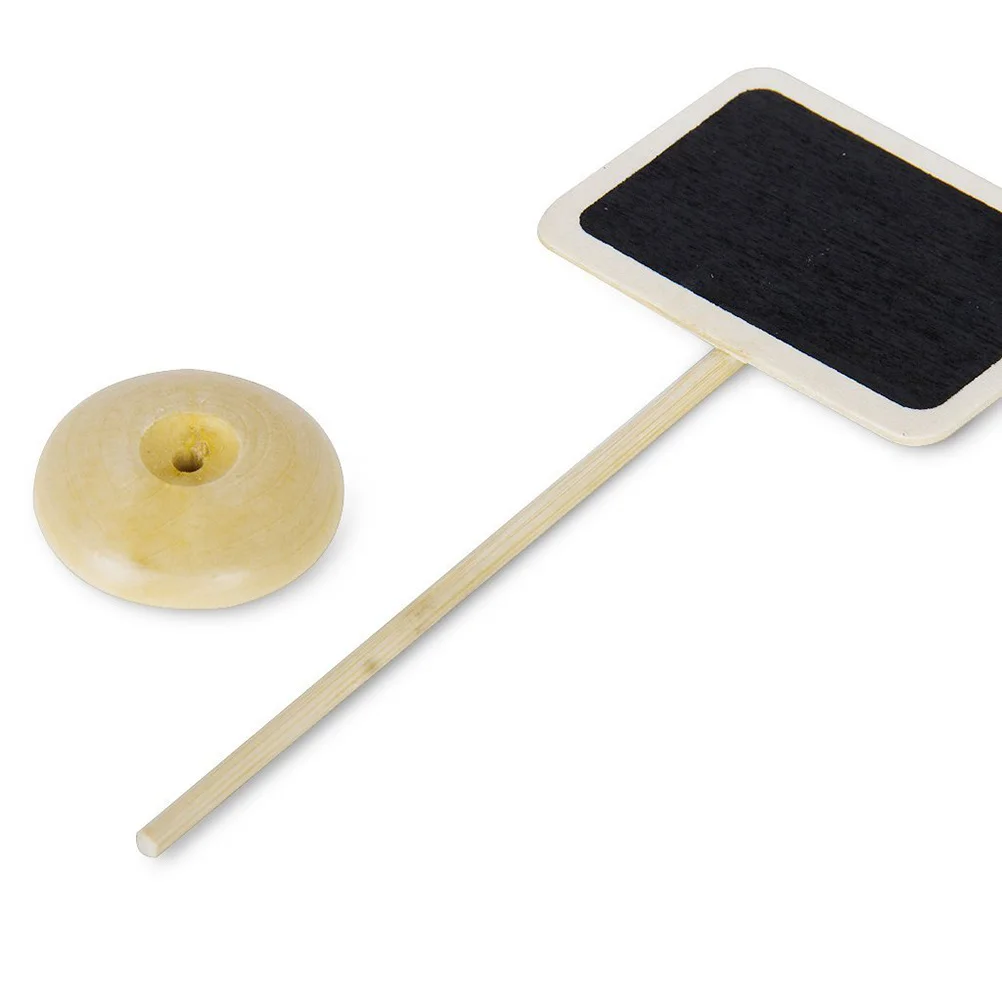 Mini pizarra con base de madera, tablero de mensajes para escribir notas, menús, saludos, recordatorios, decoración para el hogar, oficina, cocina, 10 Uds.