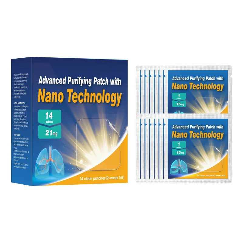 يساعد رقعة النيكوتين غير المميزة للرجال والنساء على تنظيف الرئتين وتعزيز الصحة العامة وتهدئة بخلاصة نباتية