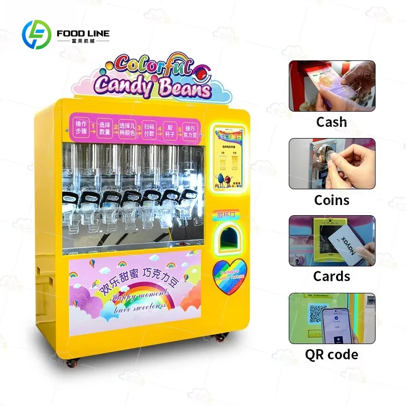 Automatenfabrik für Schokoladenzuckerbohnen, vollautomatische Lösungen für Süßigkeitenmaschinen und Spender