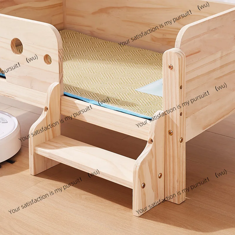 Kennel Small and medium-sized dog pet nest Dog bed Pet bed Off the ground Universal summer solid wood cat litter Cat bed