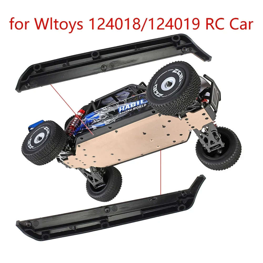 Conjunto de borde inferior de coche RC para Wltoys escala 1:12 124018 124019   Piezas de repuesto para vehículos de control remoto