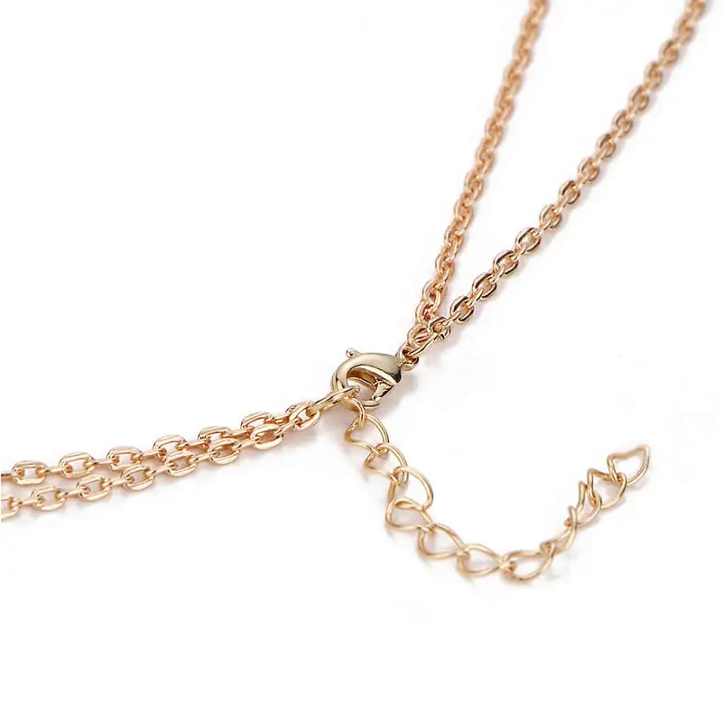 Hot sale Hexagonal Column Quartz Necklaces Pendants Fashion Natural Stone Bullet Pink Crystal Pendant Necklace For Women Jewelry