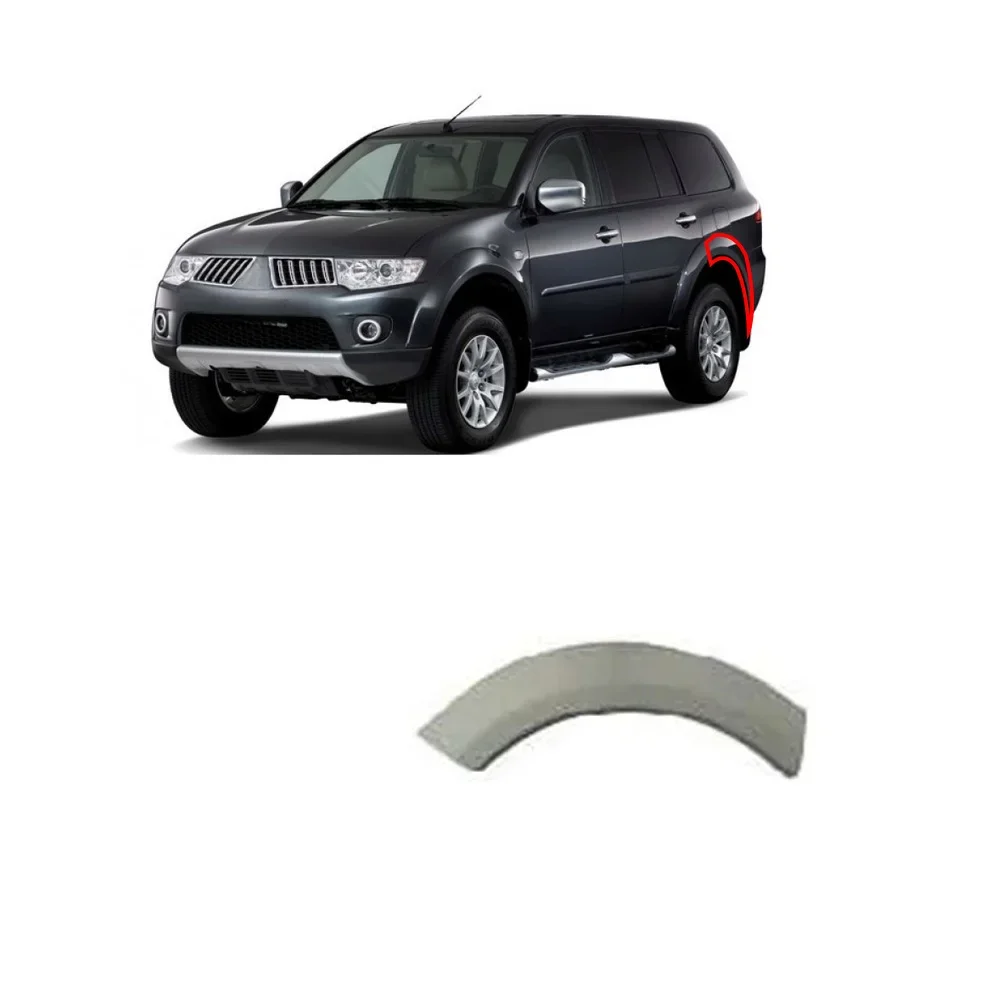 1 Piece No Painting Rear Door Eyebrow for Pajero Sport KH Rear Bumper Eyebrow Wheel Brow for Montero Sport 2007-2015 7407A147