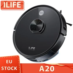 ILIFE-Robot aspirador A20, navegación LiDAR, succión de 3000Pa, aspiradora y 2 en 1 fregona, duración de 120 minutos, Control por aplicación