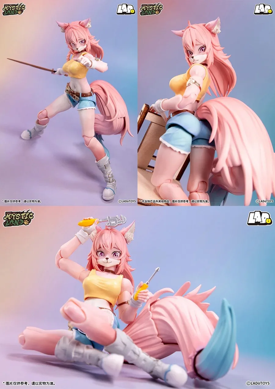 

New Ladotoys Cat Tonya Action Figure Model Collect Herbs Calico Cat Girl Animation Original Model Toy Collection Gift