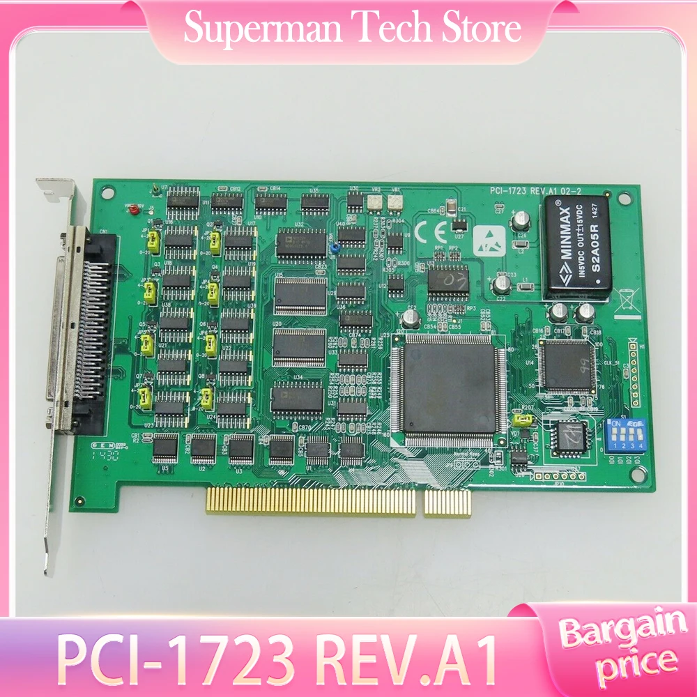 

PCI-1723 REV.A1 для Advantech 16-битная 8-полосная плата аналогового вывода Карта захвата данных