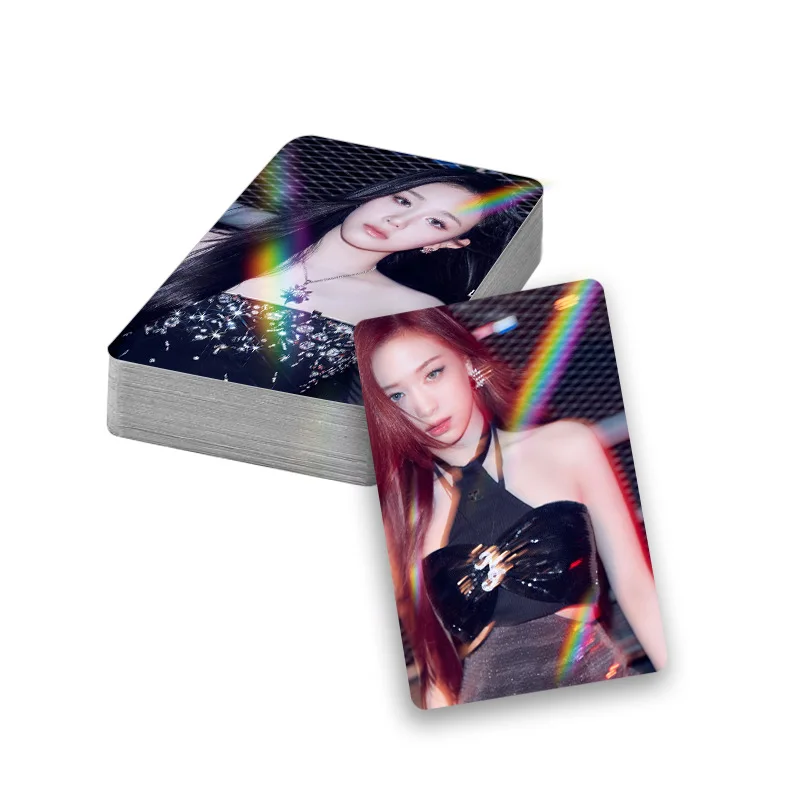 BABYMONSTER MONSTIEZ 30Pcs Laser Flash Holographic Double Sided LOMO Cards Boxed Photocards Bookmarks Kpop Gift Merch New