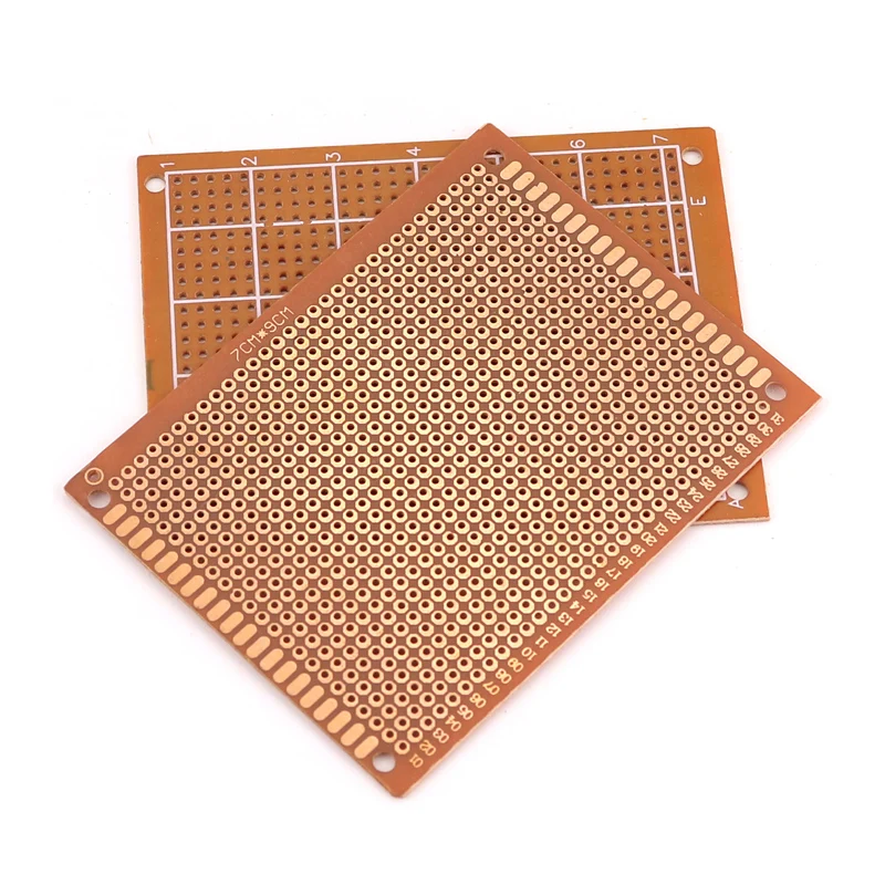 5PCS PCB 7x9CM Prototype Board DIY Universal Circuit Board 7*9CM Thick 1.2MM Single Sided Experimental Bakelite Copper Plate image 3