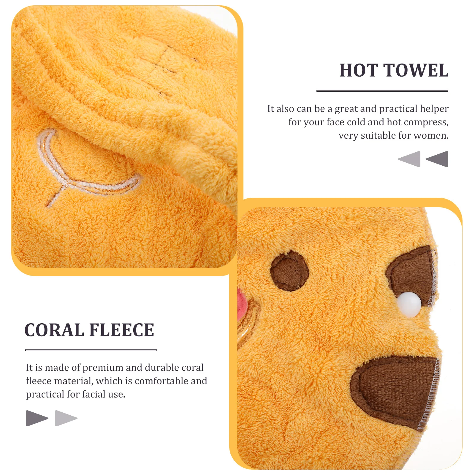 1 مجموعة الكرتون الباردة الساخنة ضغط قناع الوجه منشفة شريط مرن ثقب الأنف المرجان الصوف الوجه سبا ترطيب منشفة العناية بالبشرة