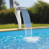 STLF Stainless Steel Water Curtain Swim Spa Pool Cascade Spillway Swimming Pool Fountain Waterfall