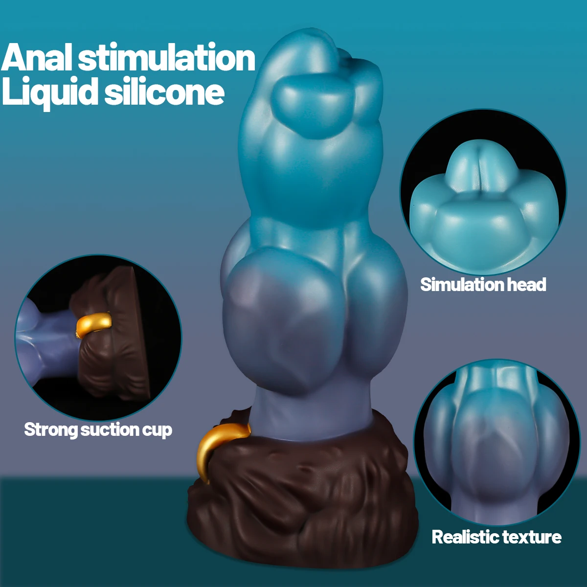 Huge Penis Big Dick Alien Anal Plug Wolf Dildo Adult Masturbator Sex Toy Strong Suction Cup Free Your Hands Clit Prostate Orgasm