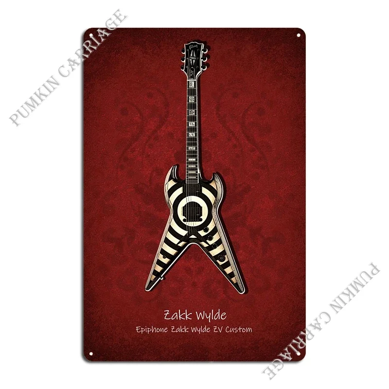 Zakk Wylde Metal Sign Club Bar Cave Living Room Wall Cave Tin Sign Poster