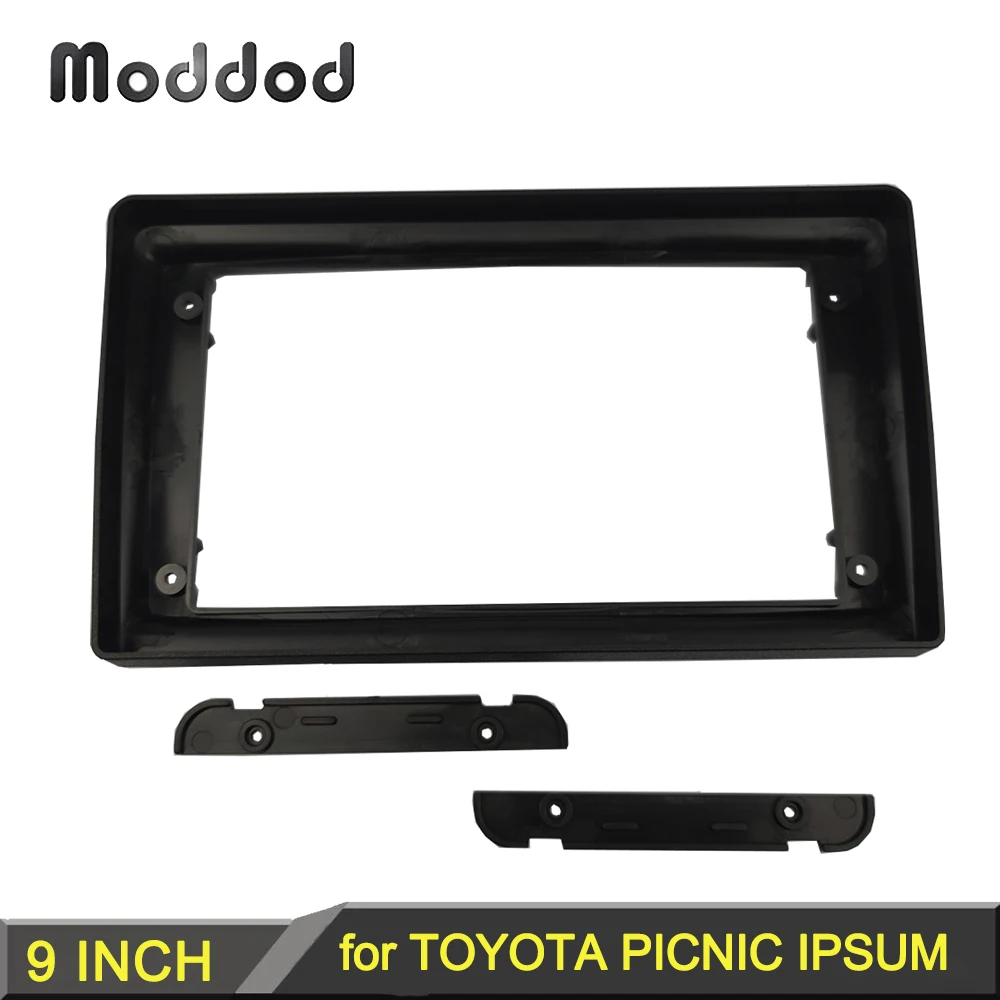 9 INCH Radio Fascia Frame Fit for TOYOTA PICNIC IPSUM 2001-2009 Replacement Installation Android Player Cover Bezel Dash Kit