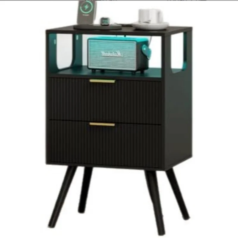 #American-style Bedside Table French-style Living Room Storage Cabinet Hotel Apartment Bedroom Nightstand