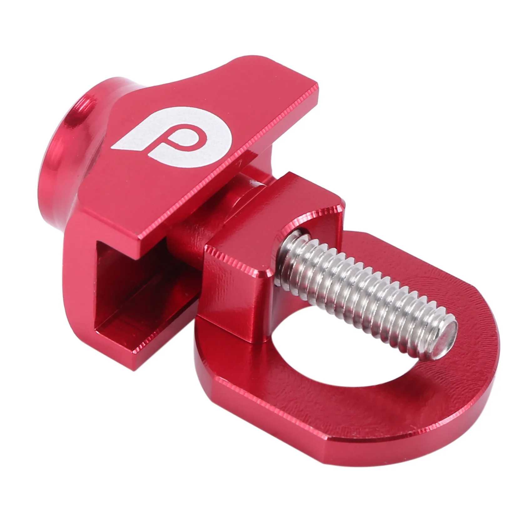 Bike Chain Tensioner Adjuster Aluminum Alloy Bicycle Fastener Bolt Single Speed Bicycle Bolt Screw For Bmx Fixie Bike Red