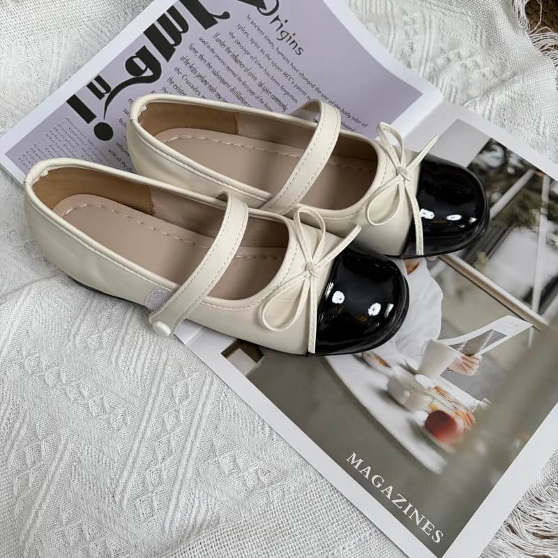 

All Match Female Preppy Chic Patent Leather Square Toe Mary Janes Comfortable Casual Shoes for Party Shopping Daily