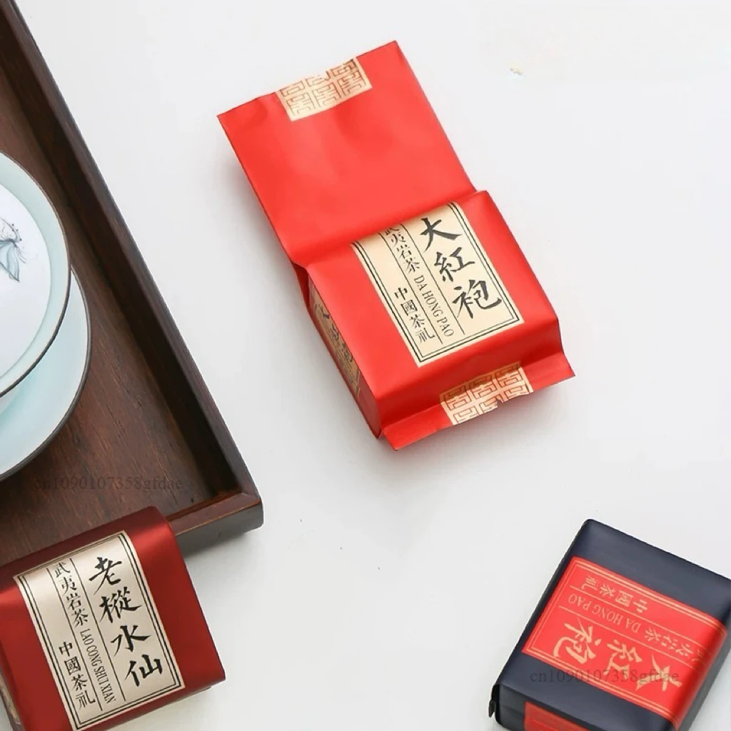 High-quality rock tea packaging bags oolong tea Dahongpao RouGui ShuiXian aluminum foil small bubble bags customized
