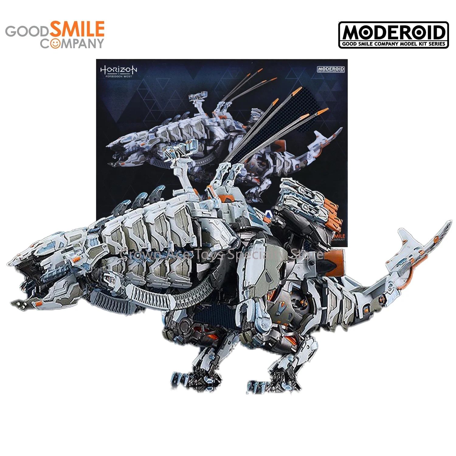 

GSC Anime Movable Figure MODEROID Horizon Forbidden West Thunderjaw Assembled Manga Figures Model Kit for Boys Trendy Toys 380mm