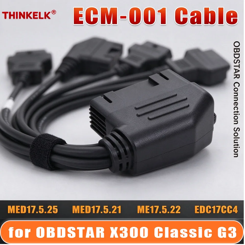 OBDSTAR ECM-001 Cable Supported ECU Models for DCM6.2V  MED17.5.25  MED17.5.21  ME17.5.22  EDC17C64  for X300 Classic G3/ DC706
