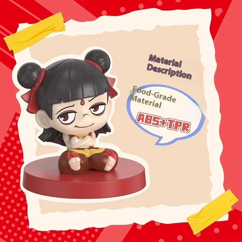 

Коллекционный набор «Дьявольский мальчик» Nezha II, глухая коробка с официальной виниловой фигуркой и скрытой верностью, китайский миф, аниме, декор для стола, подарок