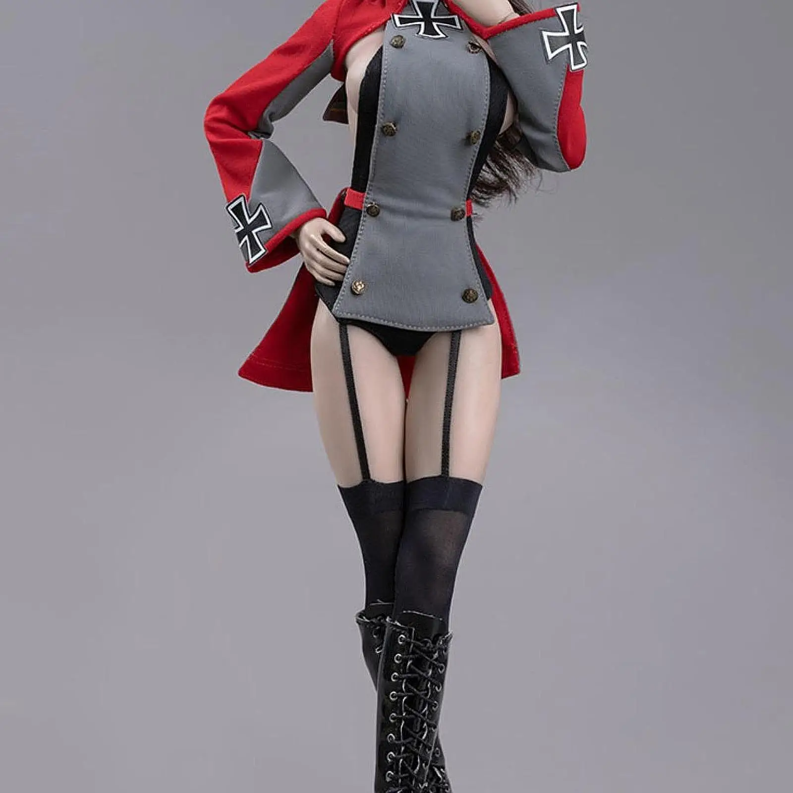 

1/6 Cosplay Outfit Dress up Accessories Outfit Cosplay Casual Retro with Leg