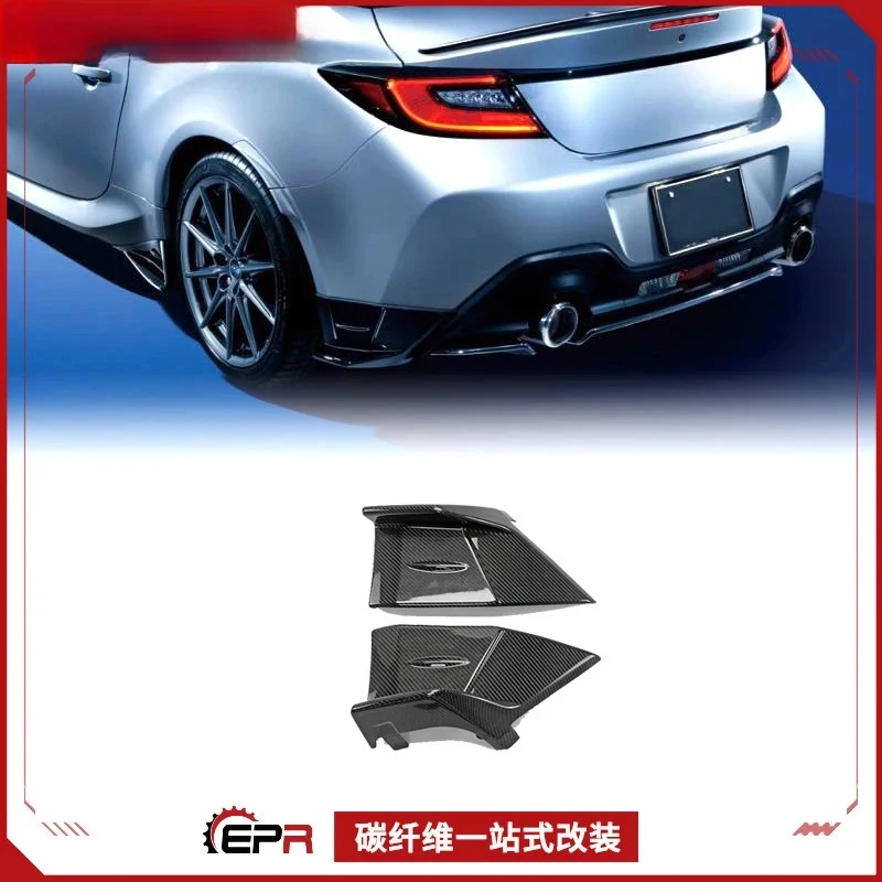Suitable BRZ ZD8 (2022-2025) STI-Style Carbon Fiber Rear Bumper Corner Guards & Small Rear Lip Kit