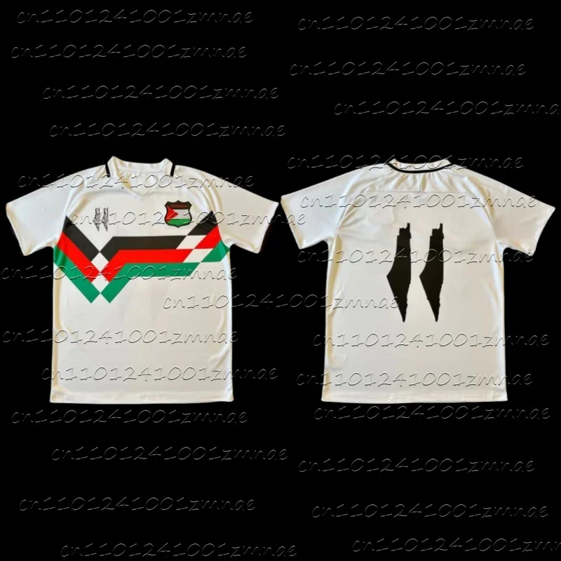 

Retro Palestine 2425 StripeJersey Lightweight Summer Quick Drying Breathable Sportswear Suitable for Both Men and Women