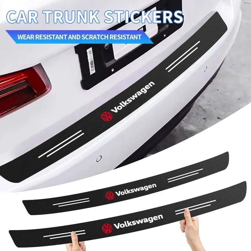 

Защитная наклейка из углеродного волокна для заднего бампера автомобиля Volkswagen MK6 MK5 MK4 MK7 Golf-4 5 6 7 Passat Ibiza Leon FR 2