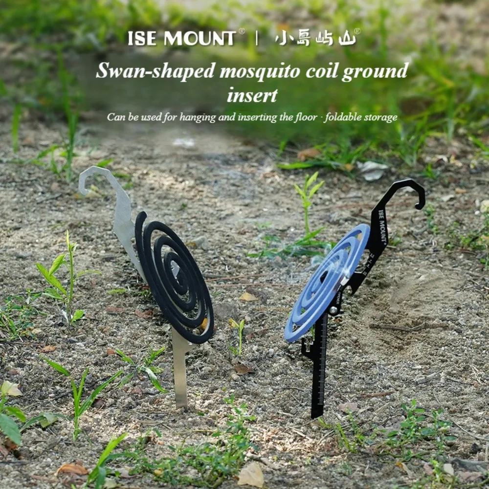 

ISE MOUNT Outdoor Multifunctional Stainless Steel Hook Mosquito Coil Bracket Bottle Opener Measuring Ruler Foldable Insert