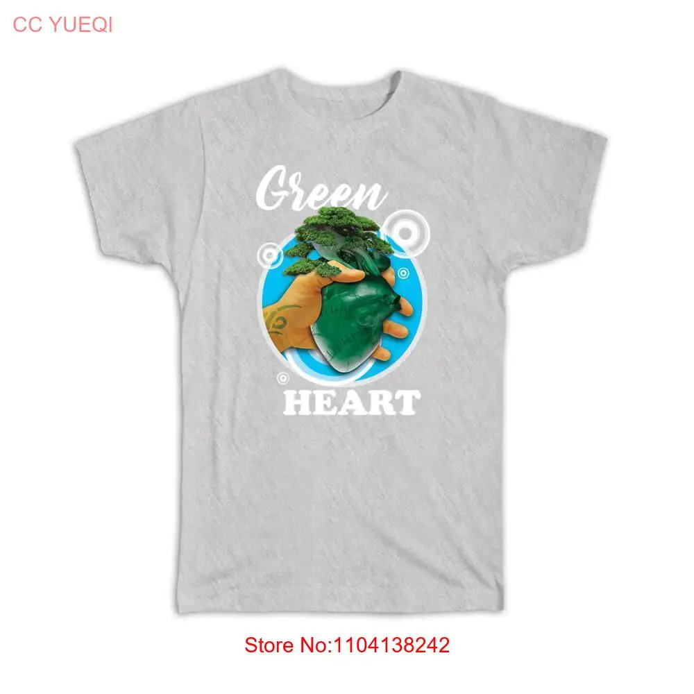 Gift T-Shirt : Ecolife Green Heart Tree Nature Friendly Ecological Organic Plant