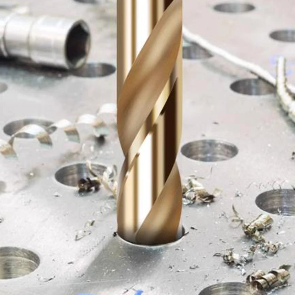 Versatilità dell'applicazione Trapano con gambo da 10 mm Miglioramento della casa Compatibilità in acciaio calibro 45 Rimozione rapida dei trucioli per la lavorazione dei metalli