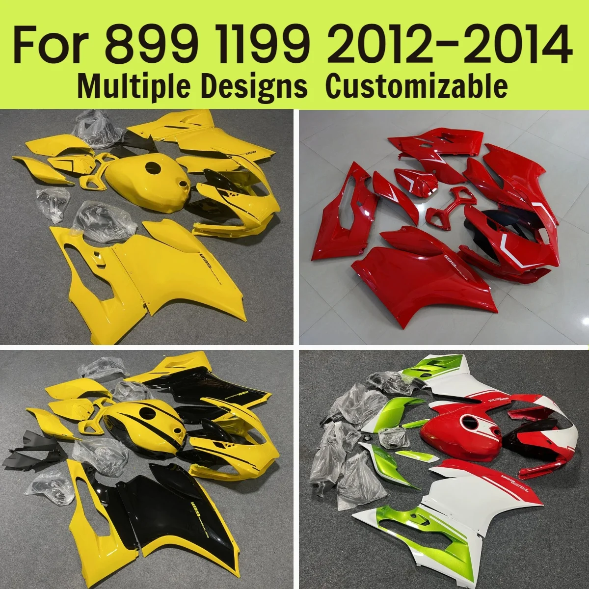 

Комплект обтекателей для мотоцикла DUCATI 899 1199 (2012-2014) из ABS-пластика, вторичный рынок