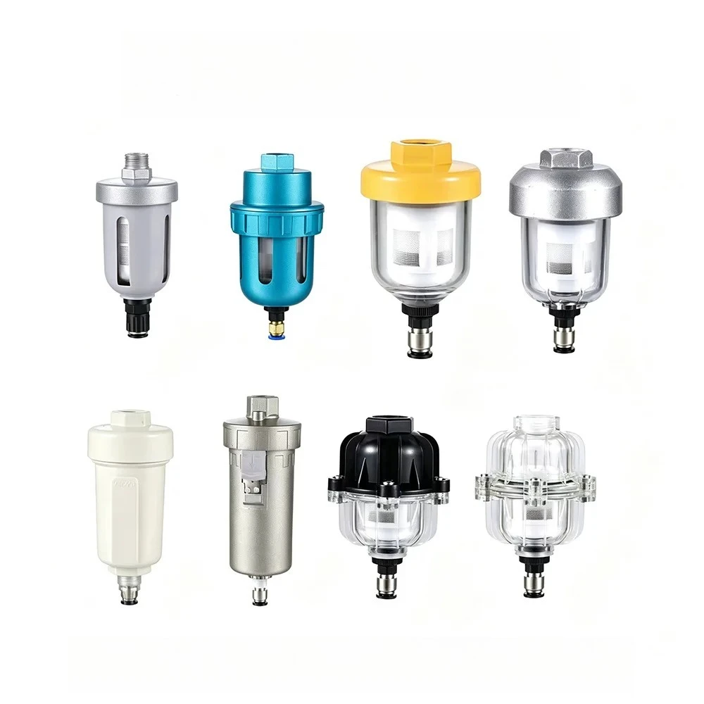 Air compressor air storage tank precision filter external automatic drain metal shell visual liquid level sewage valve