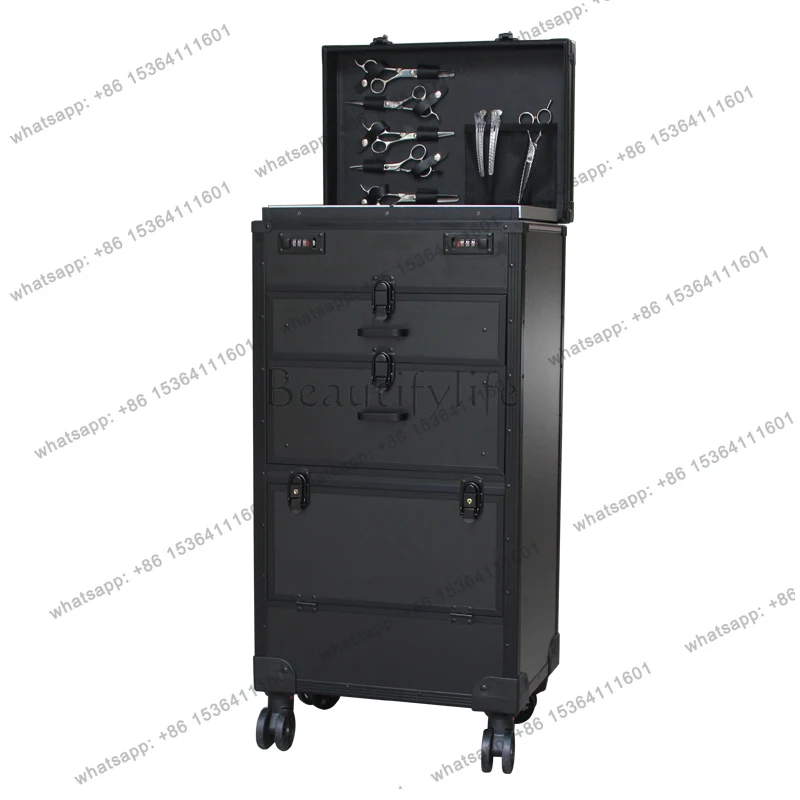 Uk Modern Salon Trolley Drawer Style Storage Rack Rolling Storage Cart Lockable Saves Carrello Parrucchiere Salon Furniture