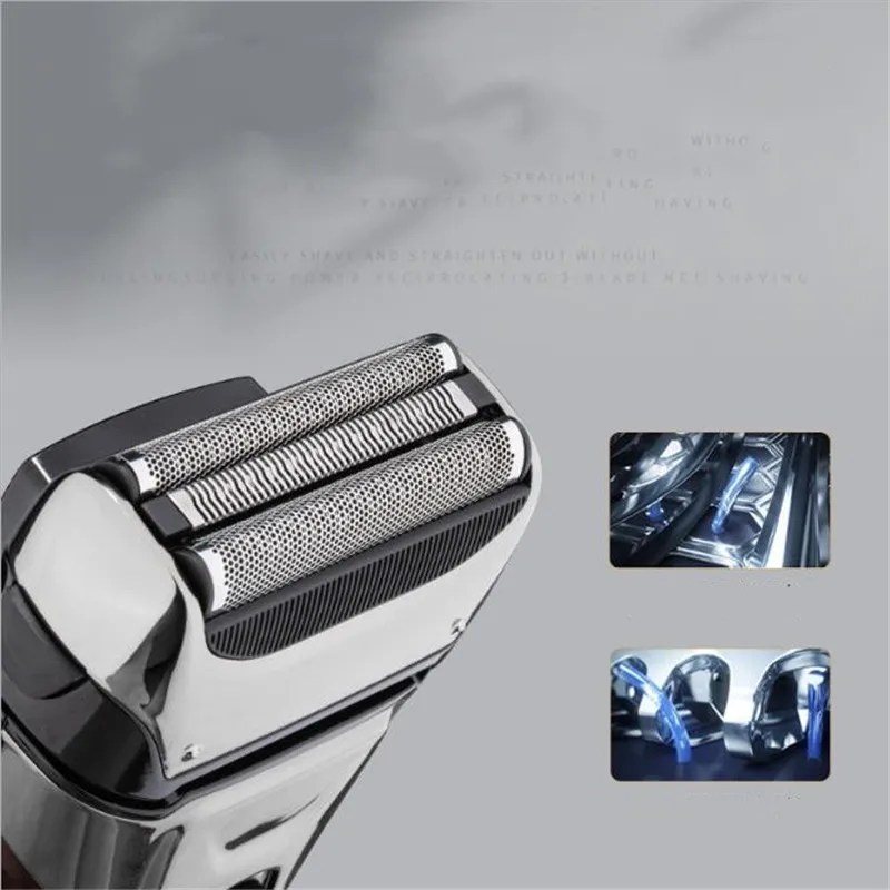 Washable Electric Beard Shaver Man Razor 3D Shaving Machine For Male Travel Portable Mustache Style Trimmer Wet Dry Whisker Cut