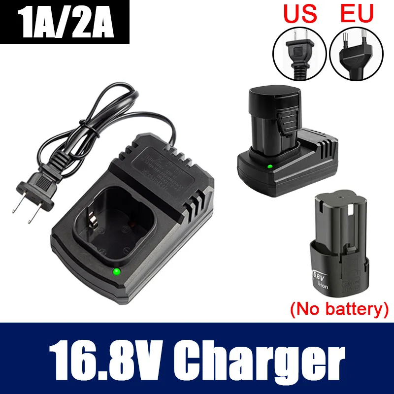 

16.8V DC US/EU Li-ion Rechargeable Charger Support 1A 2A For Electrical Drill Screwdriver Lithium Battery Adapter Power Tool