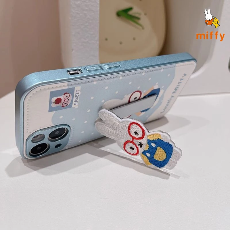 귀여운 미피 폰 케이스 아이폰 17 16 15 14 호환 만화 입체 토끼 홀더 고품질 방지 낙하 완벽한 선물