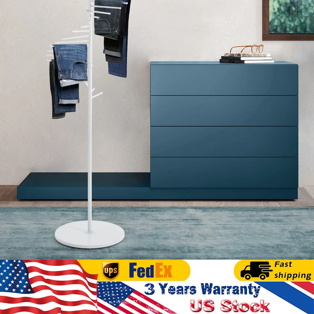 

67-дюймовый отдельно стоящий органайзер для шарфа, металлический спиральный держатель для шарфа с 30 стержнями, коммерческий органайзер для хиджаба, поясная вешалка для брюк