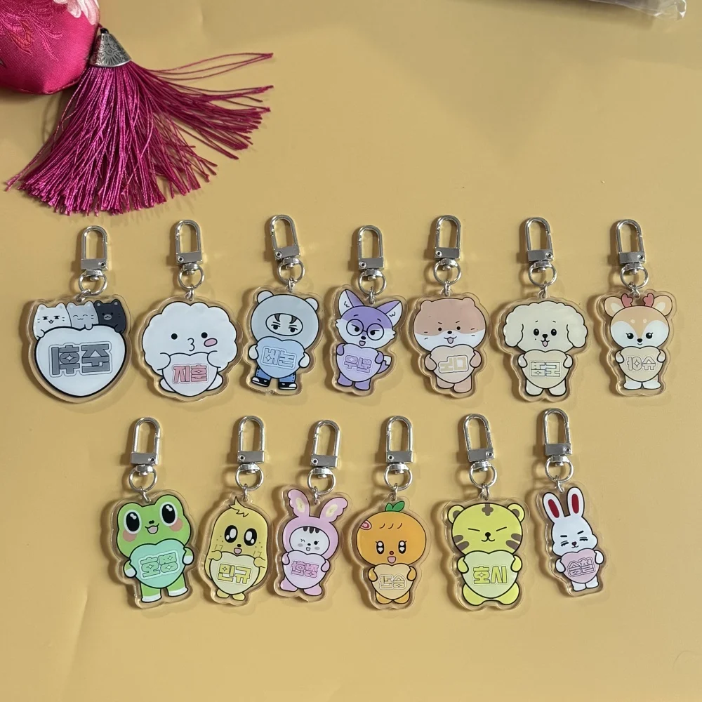 Kpop Miniteen Keychain Acrylic Pendant S.COUPS JEONGHAN JOSHUA JUN HOSHI WONWOO WOOZI DK MINGYU Keyring Bag Accessories