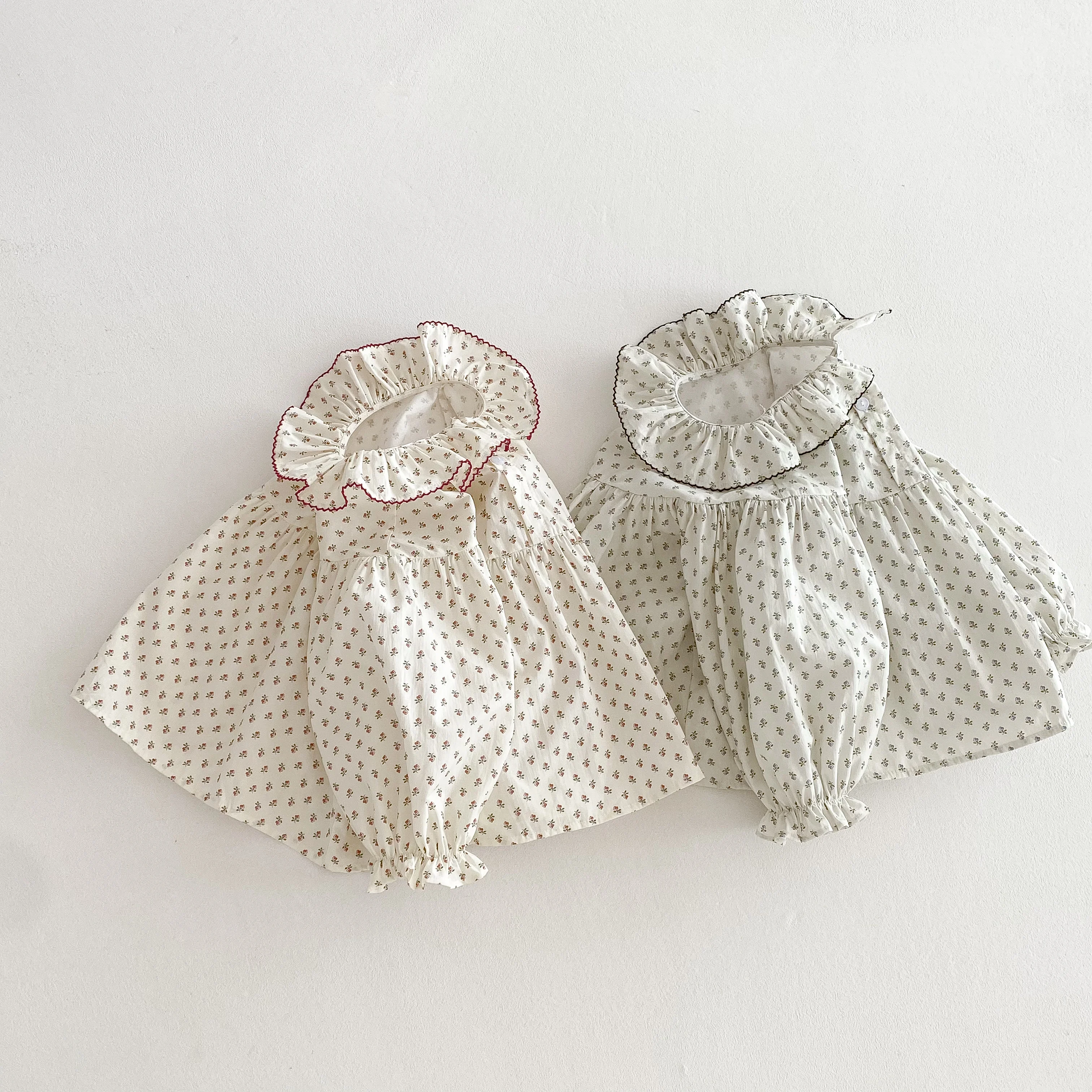 الفتيات الصغيرات الأزهار قميص طفل الدانتيل طوق فانوس كم بلوزة قطنية تنفس ربيع الخريف الأطفال الزي طفل الفتيات أعلى