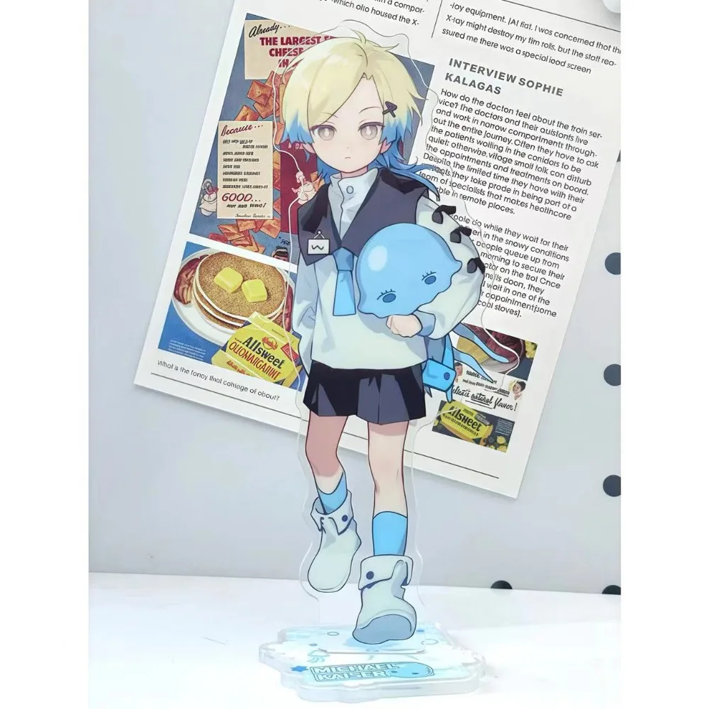 Figura acrílica con cerradura azul, Chigiri Hyoma Bachira Meguru, periféricos de Anime, adorno de escritorio delicado y bonito de alta definición