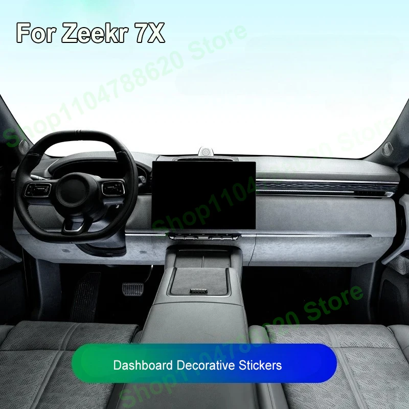 

Для Zeekr 7X текстура алькантара автомобильное центральное управление приборная панель под декоративными наклейками антигрязевые аксессуары для интерьера