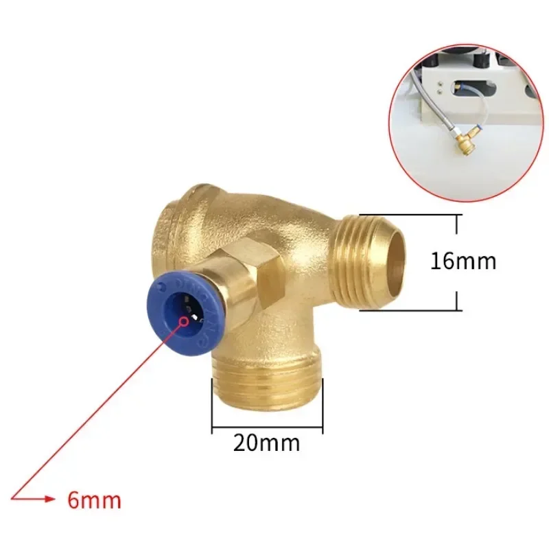 Imagem -06 - Válvula de Retenção do Compressor de ar com Porta para Compressor de ar Livre de Óleo Portas de Latão Rosca Macho Ferramenta de Conector da Válvula de Retenção