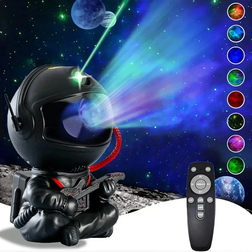 Galaxy Projector Astronaut Star Projector Galaxy Night Light Space Buddy Projector with Nebula Remote Control for Bedroom home