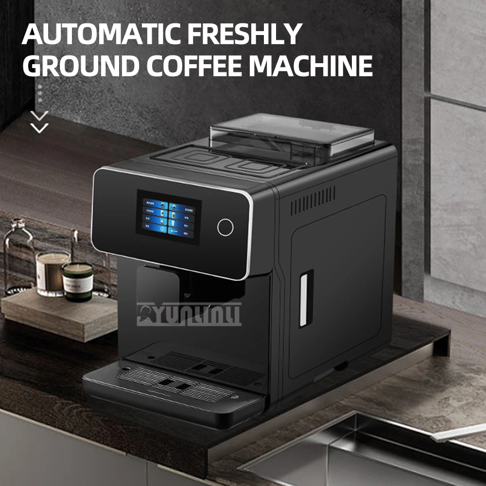 Commercieel Automatisch Koffiezetapparaat Touchscreen Kaffeemaschine Koffiezetapparaat Espresso Kantoor Expressie Do Kawy