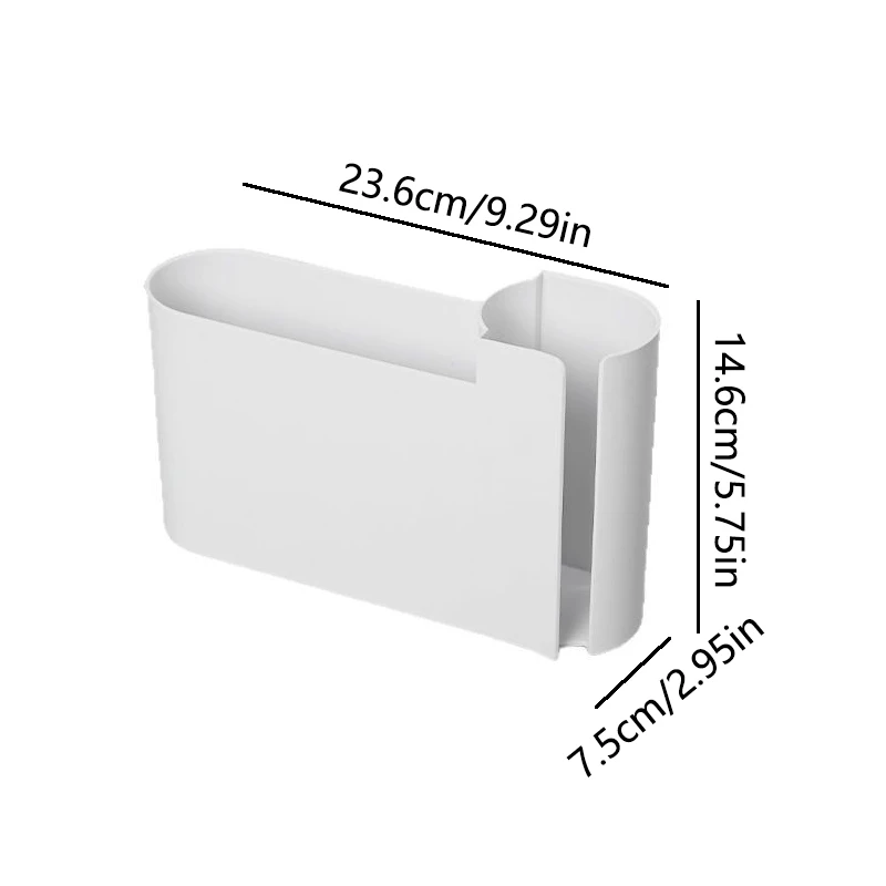  ﻿ 1 Stück Halterung, selbstklebend, wandmontiert, für Haushalt, Bad, Küche, Müllbeutel-Aufbewahrungsregal, Plastiktüten-Organizer – Detail 1