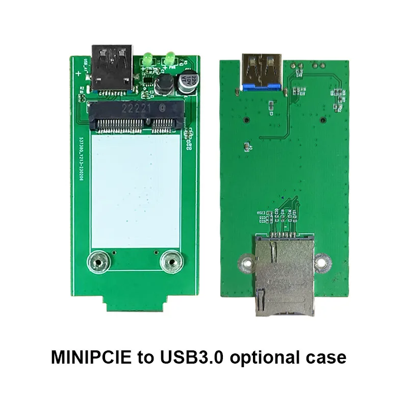 MINIPCIE to USB3.0 Adapter Board PCB board for all brands of MINIPCIE 3G 4G Modules SMA dual antenna interface