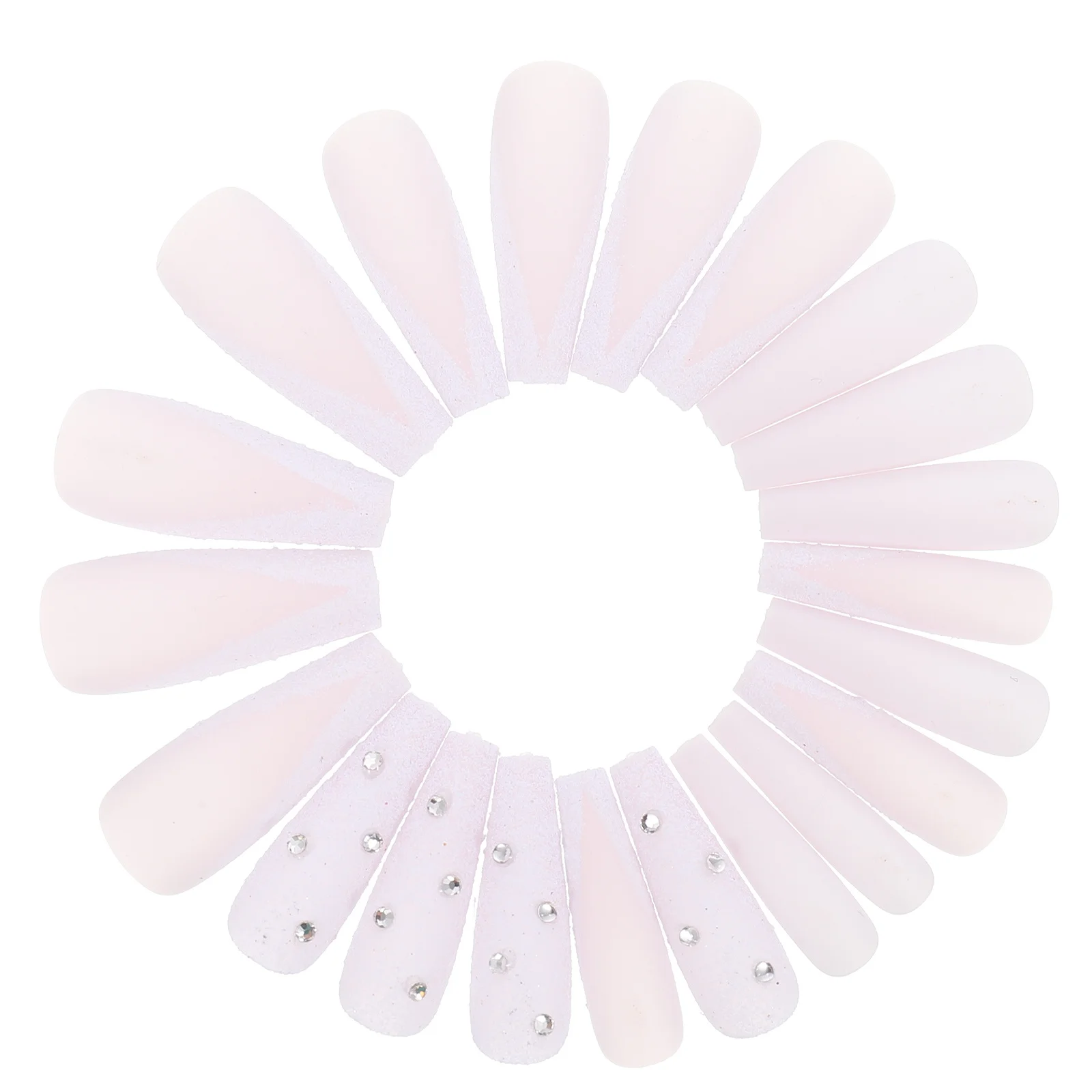 

48Pcs Plastic Nail Art Patch False Nails Unique Design for Birthday Halloween Christmas Long Press on Nails Fingernail Decors