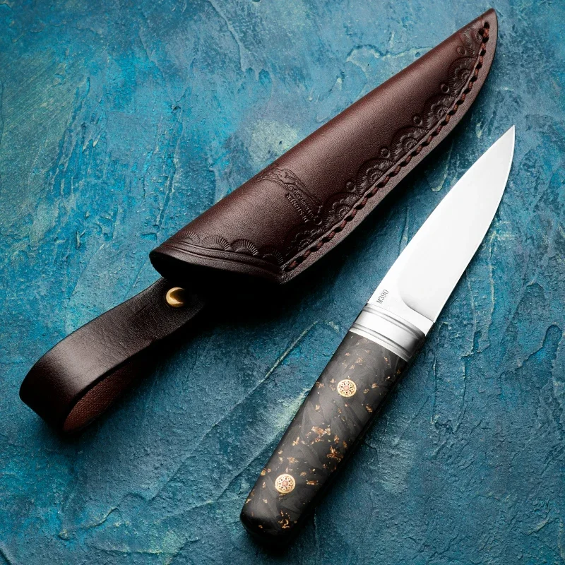 HUANGFU Premium M390 Powder Steel Hunting Knife - Fixed Blade, Perfect for Outdoor Adventures and Rescue Missions