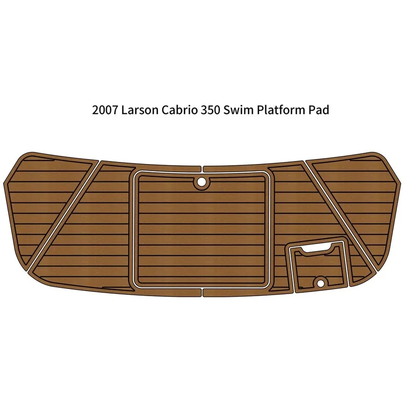 

2007 Larson Cabrio 350 Customized Swim Platform Boat EVA Foam Teak Deck Floor Pad Boat Flooring Easy Install